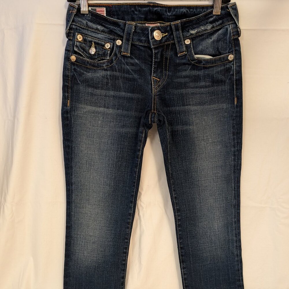 True Religion Skinny Jeans - Low Rise -Julie Style -Size 28/33 1/2 - Made in USA